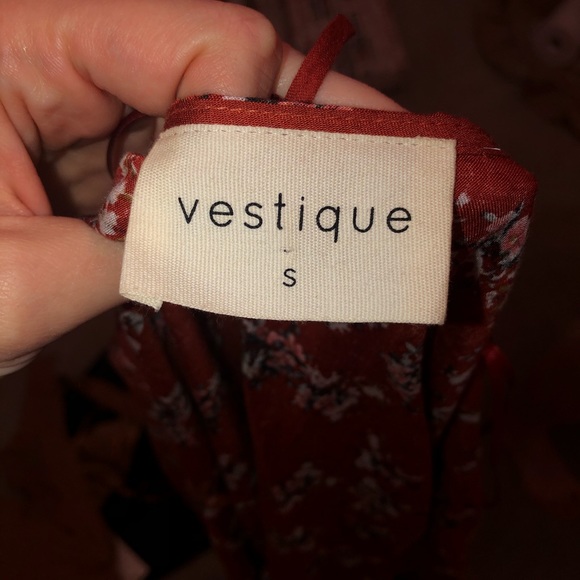 Vestique Wrap Floral Tie Top - Picture 4 of 4